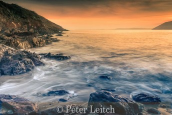 Very Highly Commended_Peter Leitch_Waves over Manobier Bay rocks